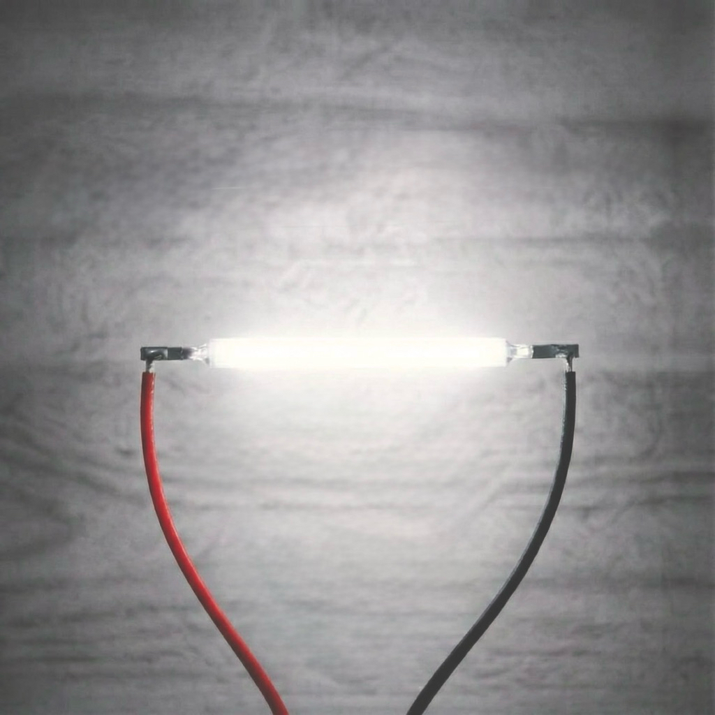 LED Filament Edison 3V 26mm 120mA Cool White 6000K LED Filamen Bulb (Grosir)
