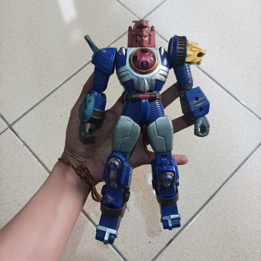Vintage DX Robot Megazord Power Rangers Ninja Storm Mainan Action Figure