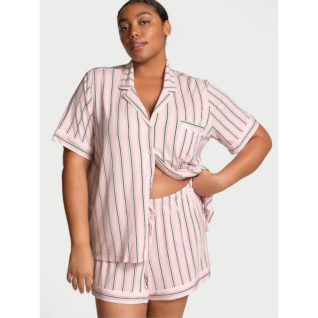 VICTORIA'S SECRET Modal Soft Short Pajama Set Pretty Pink