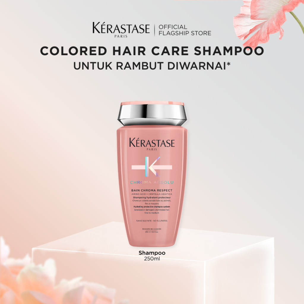 Kerastase Bain Chroma Respect 250ml Shampoo for Colored Hair - Shampoo untuk Rambut Diwarnai (Helai 