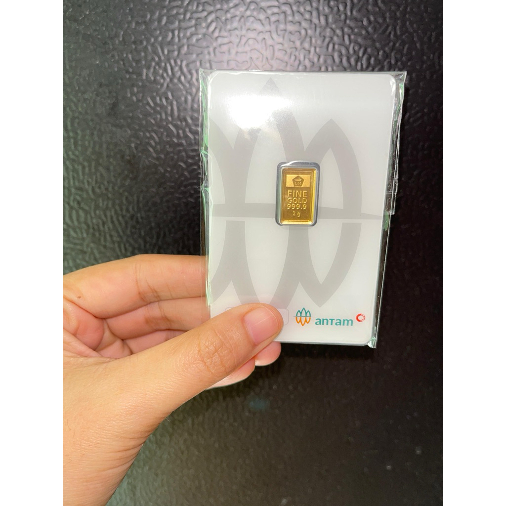 Emas Batangan 2gr murni Antam 24 Karat Murni