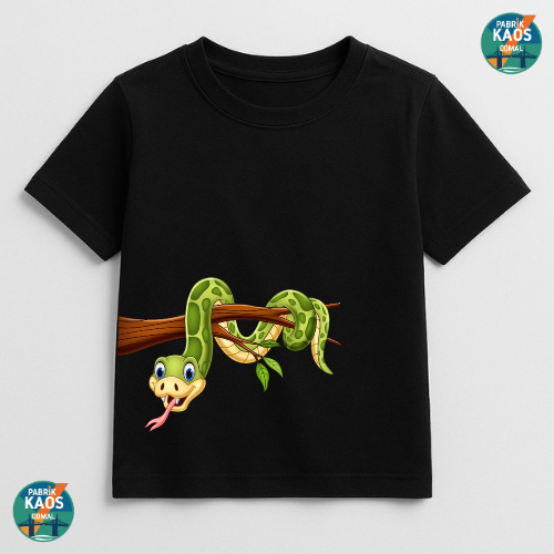 PABRIK KAOS COMAL / KAOS ANAK ANAK GAMBAR ULAR GANTUNG /KAOS KARAKTER LUCU/ KAOS COD UNISEX
