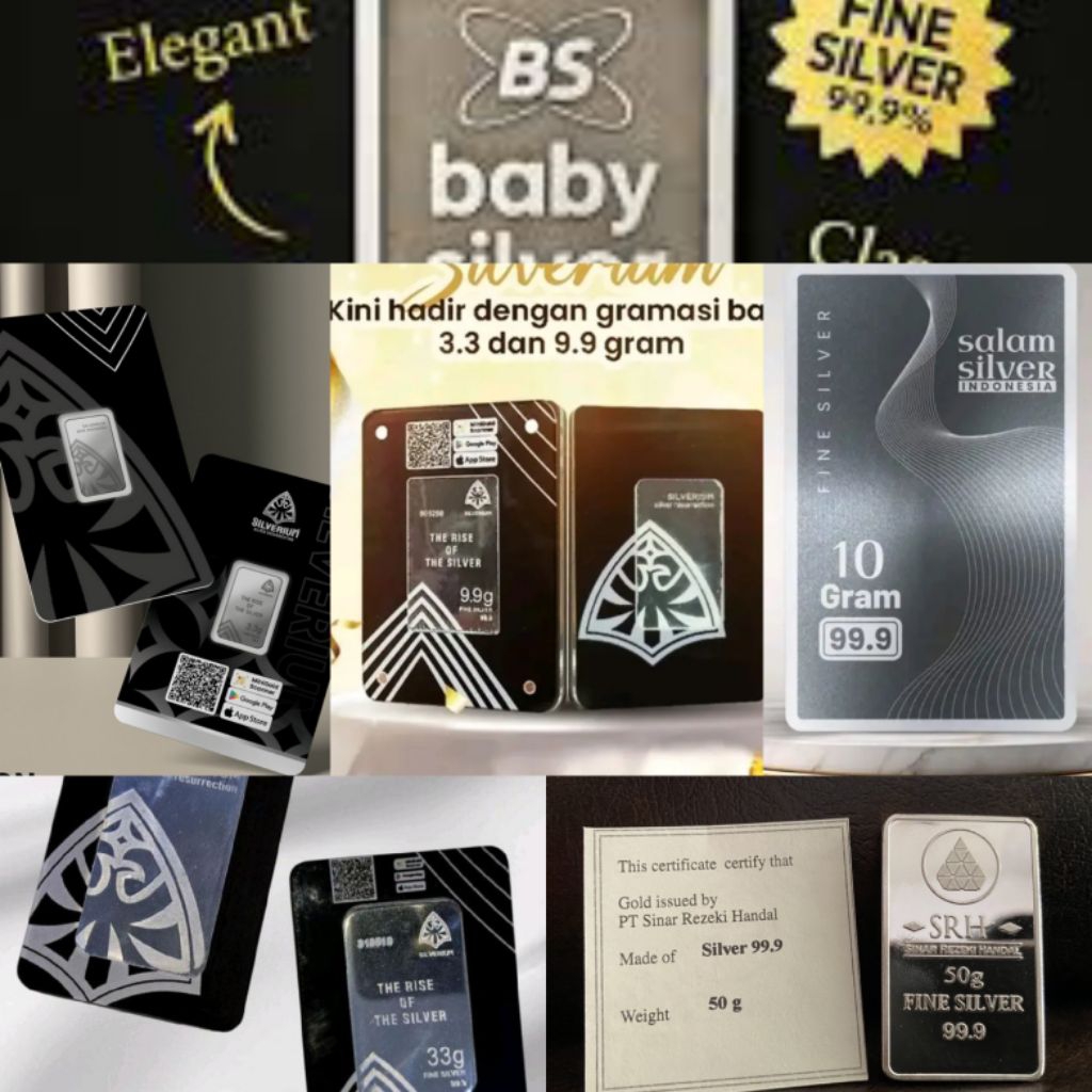 Silver Fine / Perak Murni 99.99% / SRH Antam Gold