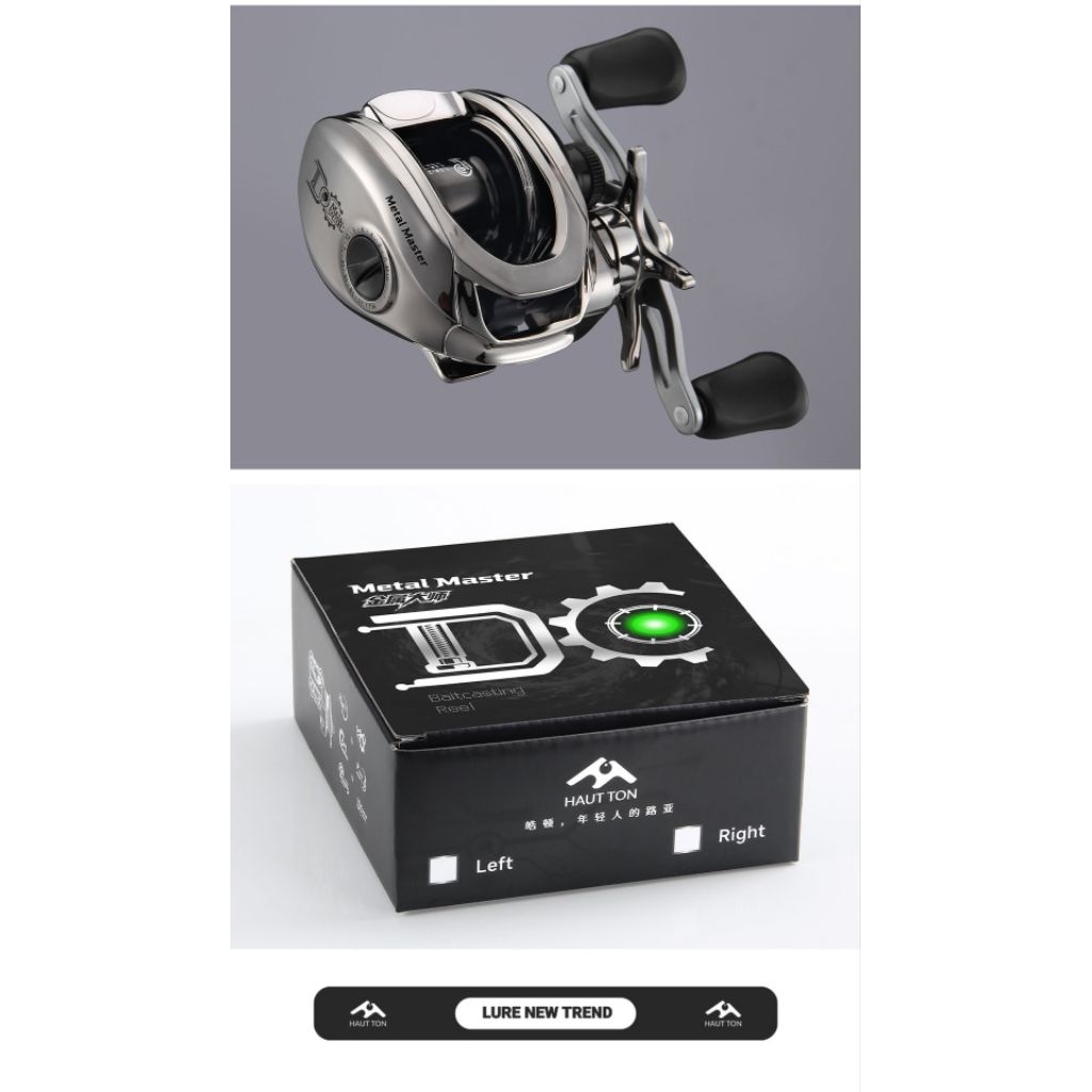 Reel BC Hautton Metal Master DC handle kiri