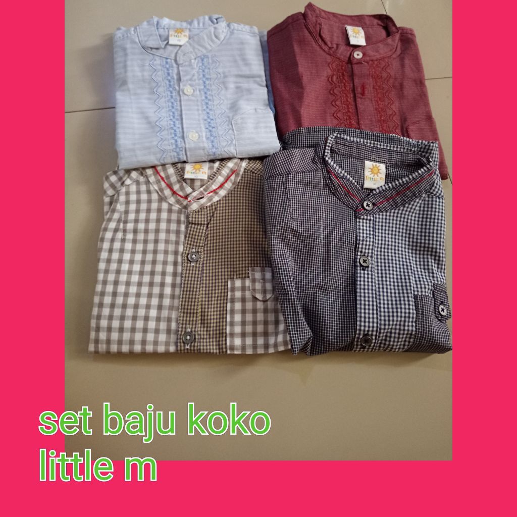 setelan baju koko anak laki-laki little m