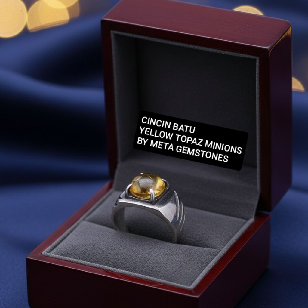 CINCIN BATU YELLOW TOPAZ RING MONEL