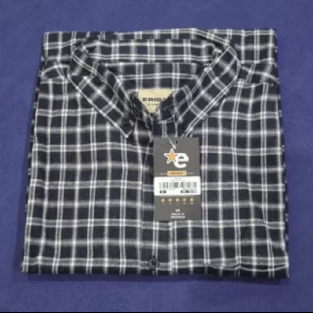 Baju Kemeja original EdisiSuperErigo flanel lembut dan tebal dengan warna dan corak kekinian 1pc.