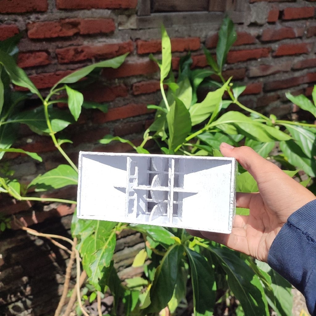 Box cla 2 inch skema detail bahan 3mm semi meranti