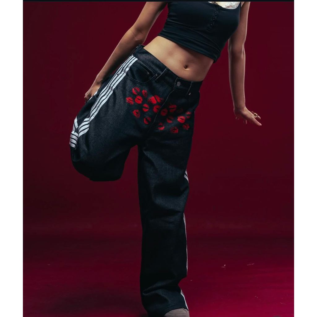 BAGGY TELEPATI RAW DENIM KISSES