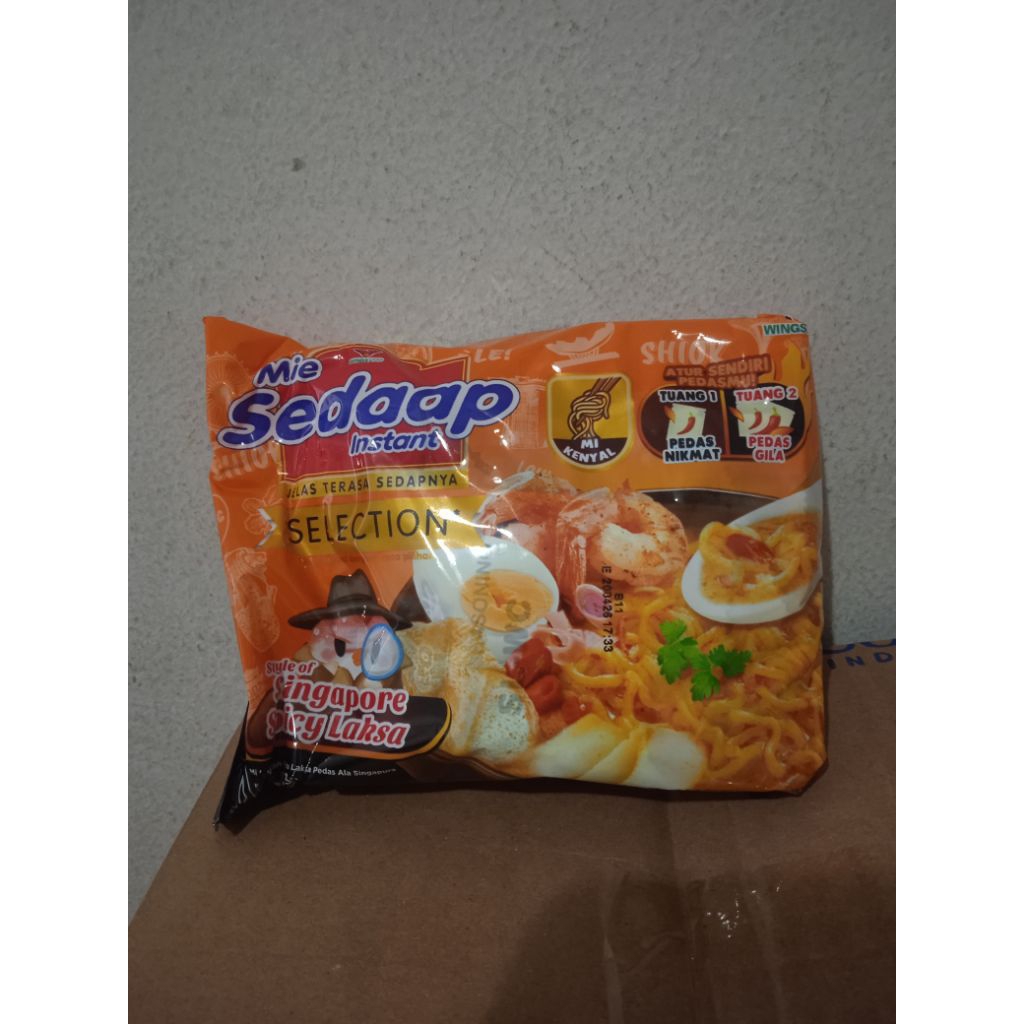 Mie sedaap instan kuah | mie sedap laksa singapur|singapore spicy laksa