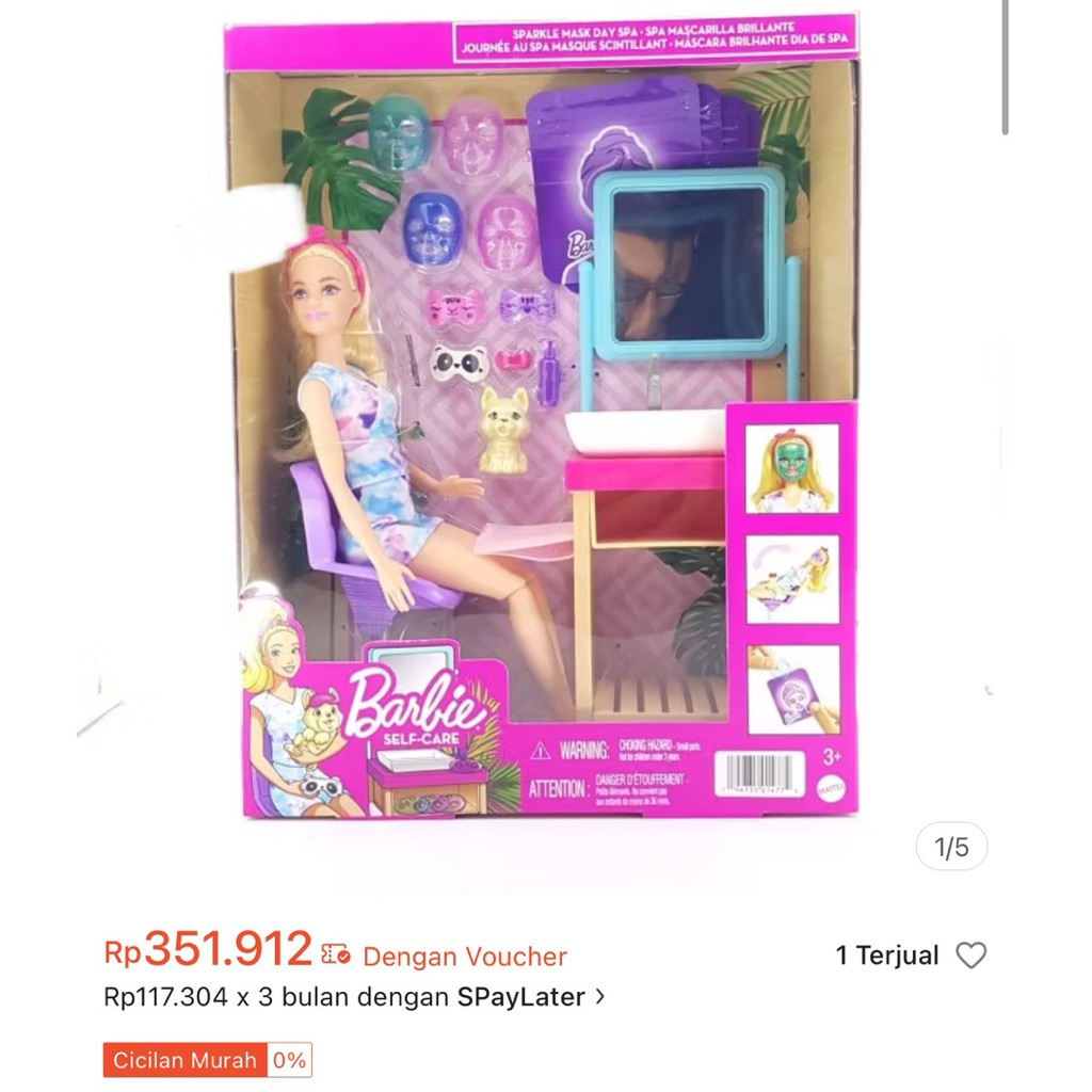 Barbie selfcare spa mainan barbie murah koleksi barbie salon