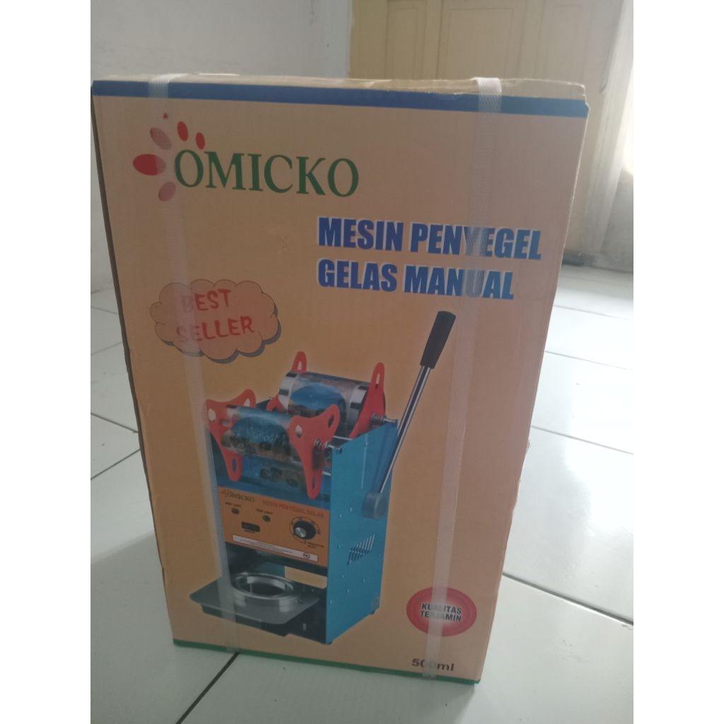 Omicko c35 300 watt cup sealer biru