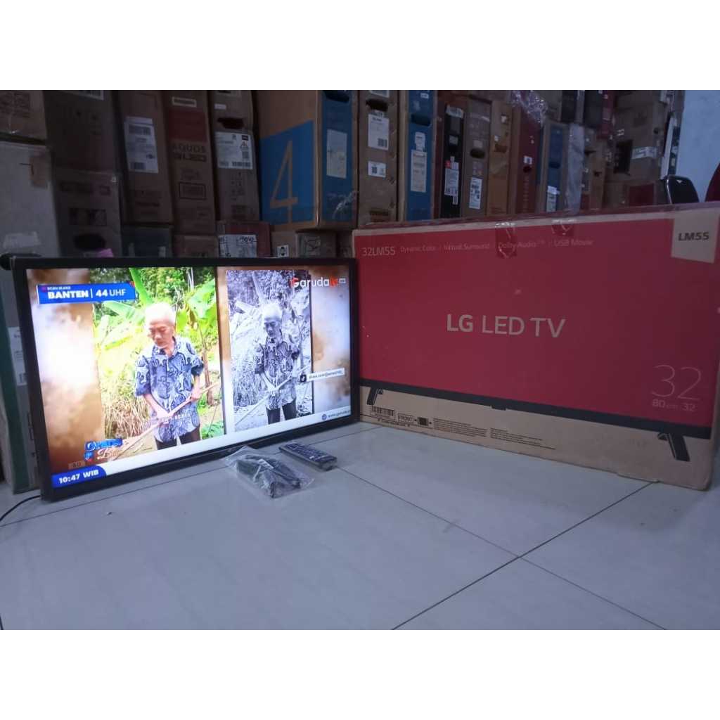 TV LED LG 32 INC SUDAH DIGITAL TANPA STB KONDISI BEKAS (6561R)