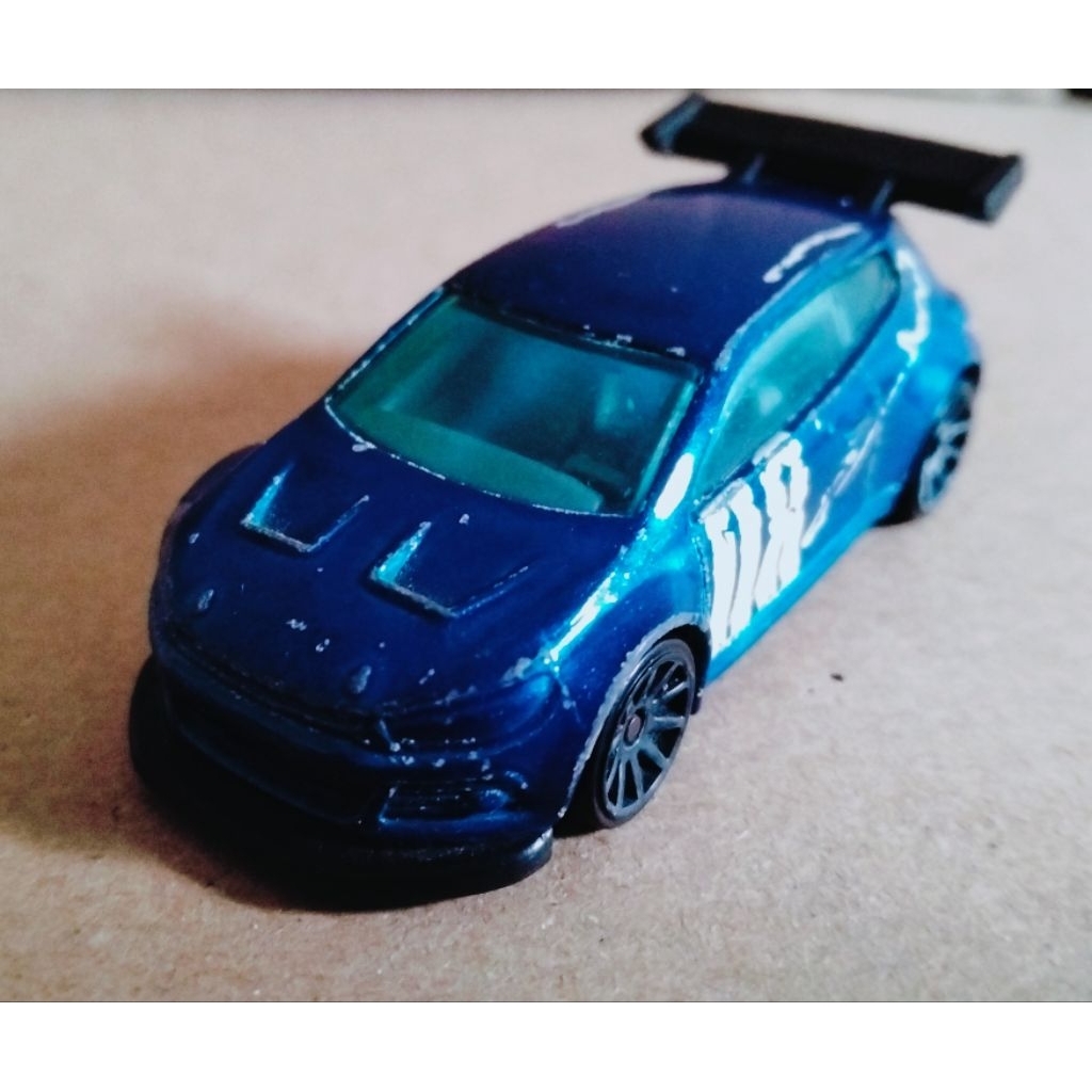 Hotwheels Rare VW Scirocco GT-24 08 Dark Blue White Number Loose