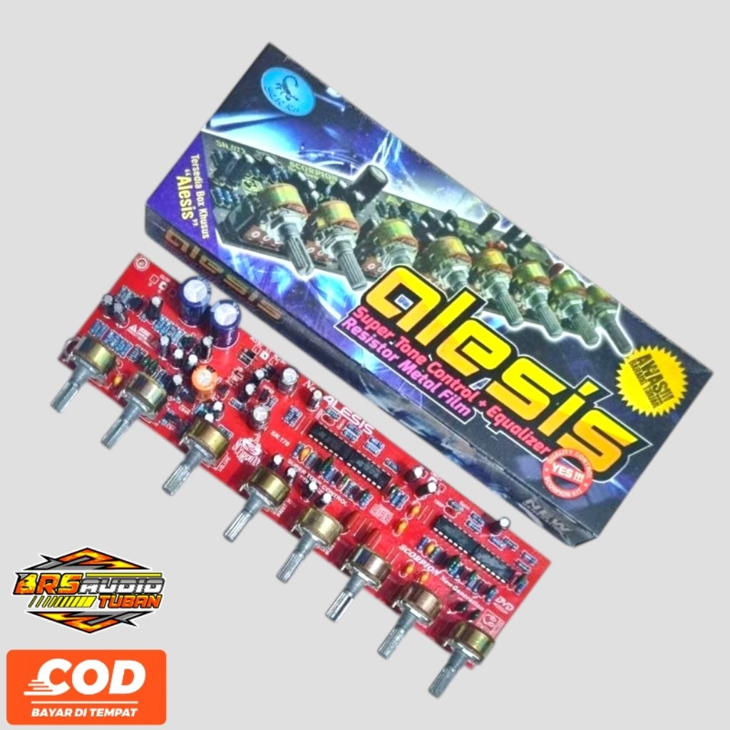 Alesis Stereo Tone Control Plus Equalizer 8 Potensio