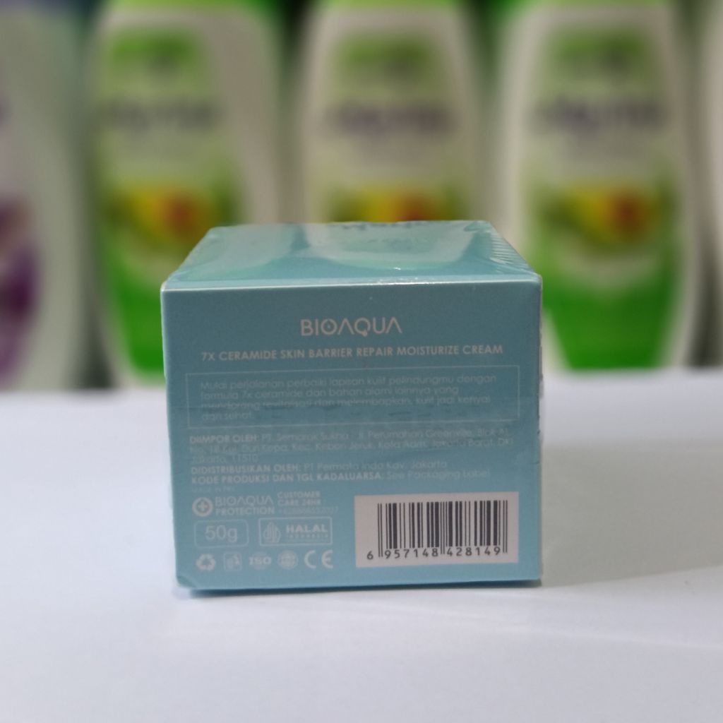 BIOAQUA 7X Ceramide Skin Barrier Repair Moisturizer Cream 50g Pelembab Wajah Cream Pemutih Wajah Day