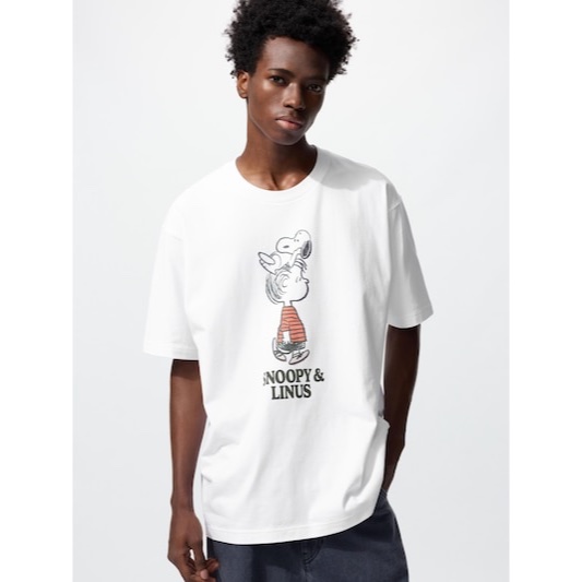 UNIQLO UT T-shirt Peanuts Lengan Pendek Kaos Pria JASTIP BATBOY
