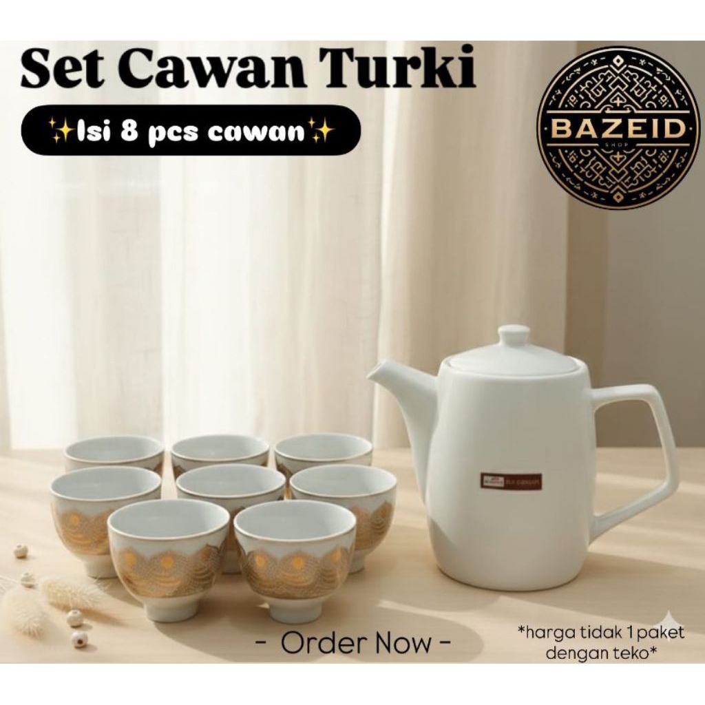 set cawan isi 8 | cawan zam-zam | cawan makkah