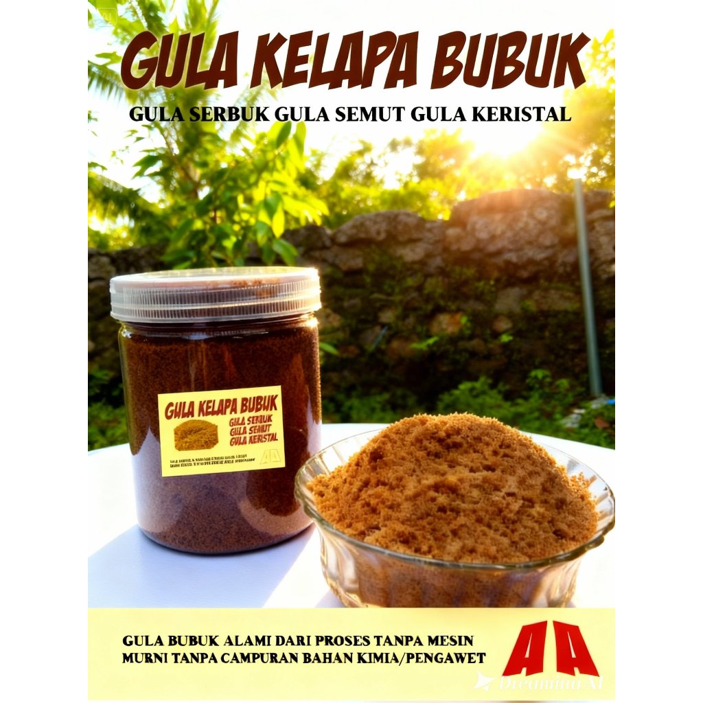 Gula Semut Kelapa Asli - Gula Merah Bubuk Asli 100% Dari Gula Kelapa - Gula kelapa