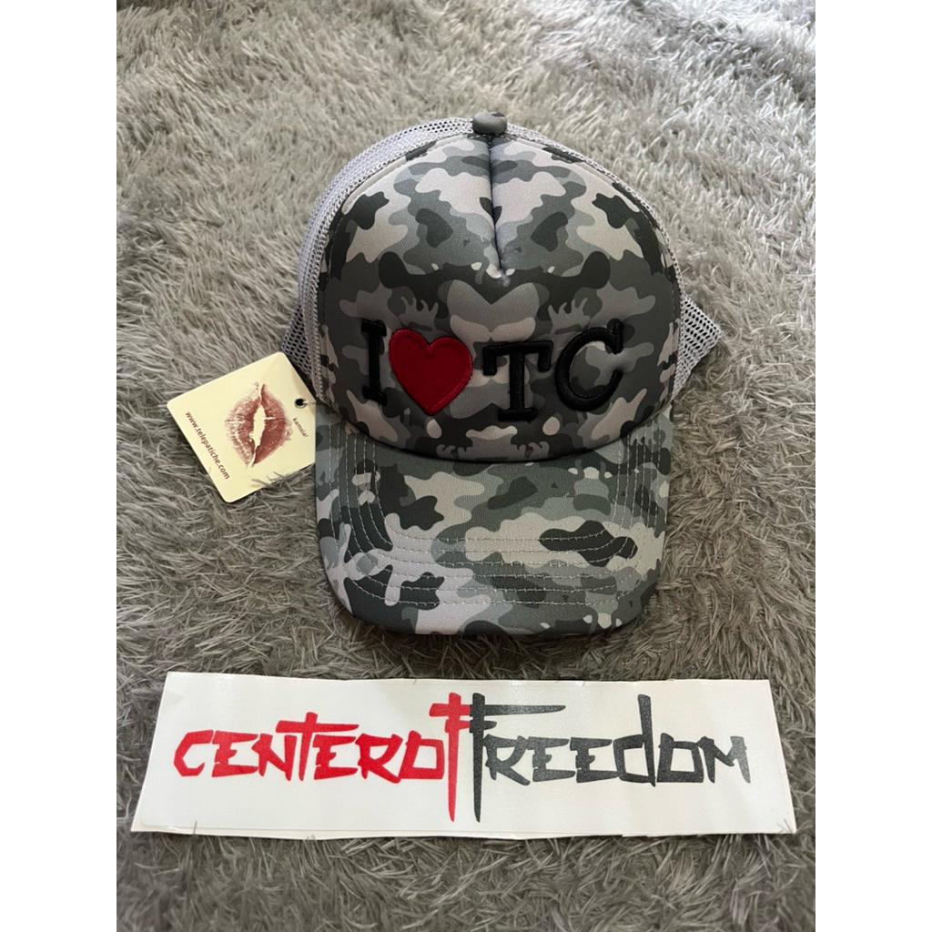 TRUCKER HAT CAMO GREY
