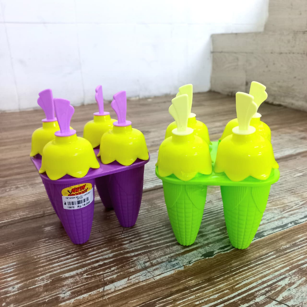 Cetakan Es Loli Jagung + Stick | Cetakan Es Stik Plastik ASVITA