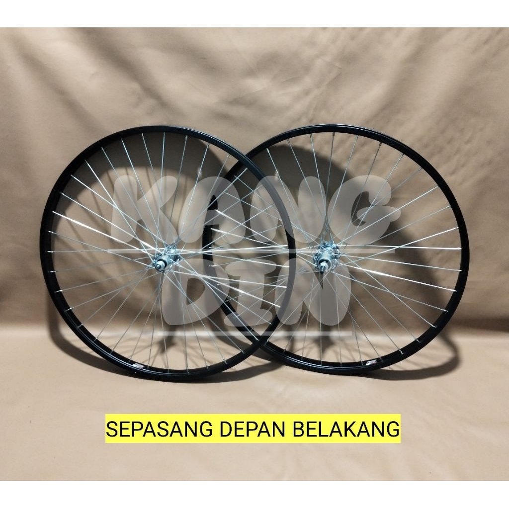 Wheelset Sepeda 26 MTB FEDERAL Alloy Hub Besi GENIO Drat Ulir Depan Belakang