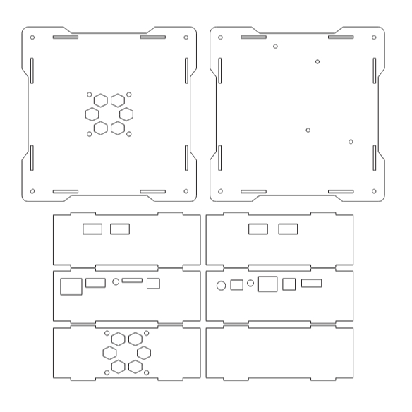 Casing STB Akrilik HG680P/B860H | Custom OpenWRT