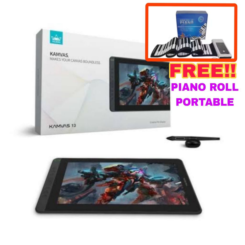 Preloved HUION Kamvas 13 PRO | Tablet Monitor Layar 13.3 Inch Preloved Like New | Cocok Desain/Gamin