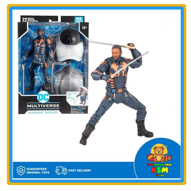 McFarlane DC Suicide Squad Bloodsport Unmasked Action Figure