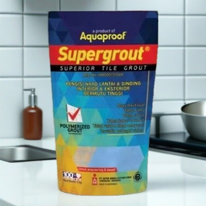 Supergrout 1kg Semen Nat Keramik Putih - Pengisi Celah Ubin