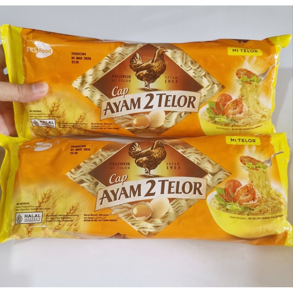 Mie Telur Cap Ayam 2 telor 200g