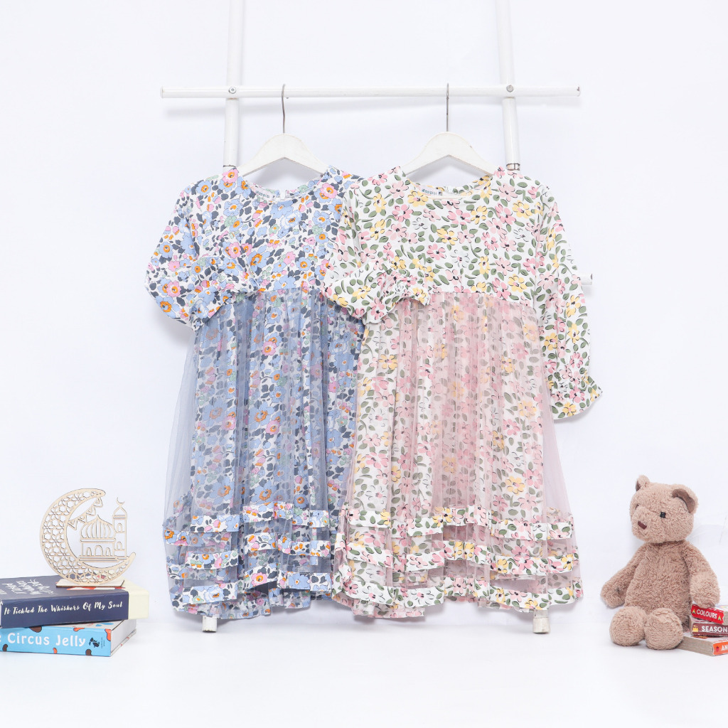 Calavely Tutu Dress By Happi Bi / New Arrival  / Baju Anak Perempuan / Gamis Anak SD, Gamis Anak TK,