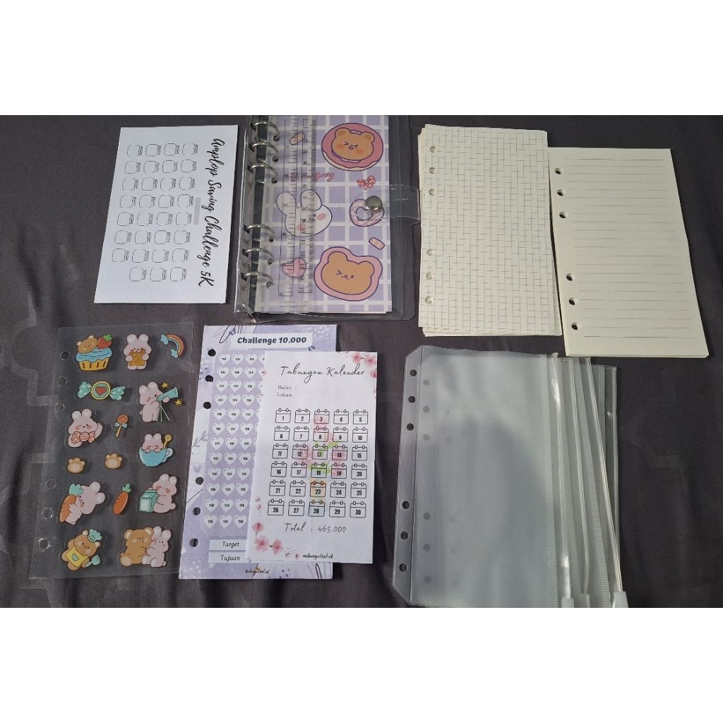 (New) Binder menabung A6 / Binder Saving Challenge