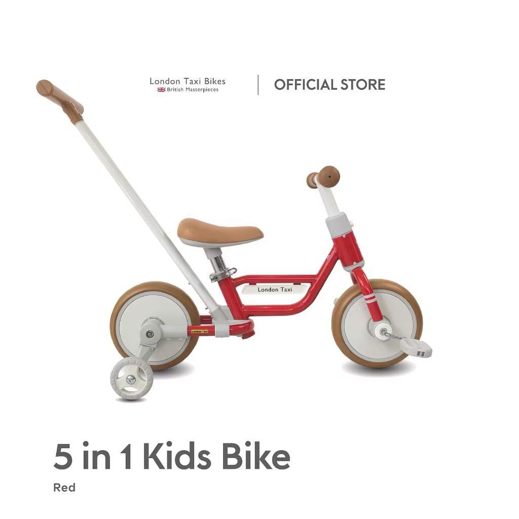 London Taxi 5in1 Kids Bicycle - Sepeda Anak Roda Tiga/ Sepeda Dorong Anak/Balance Bike