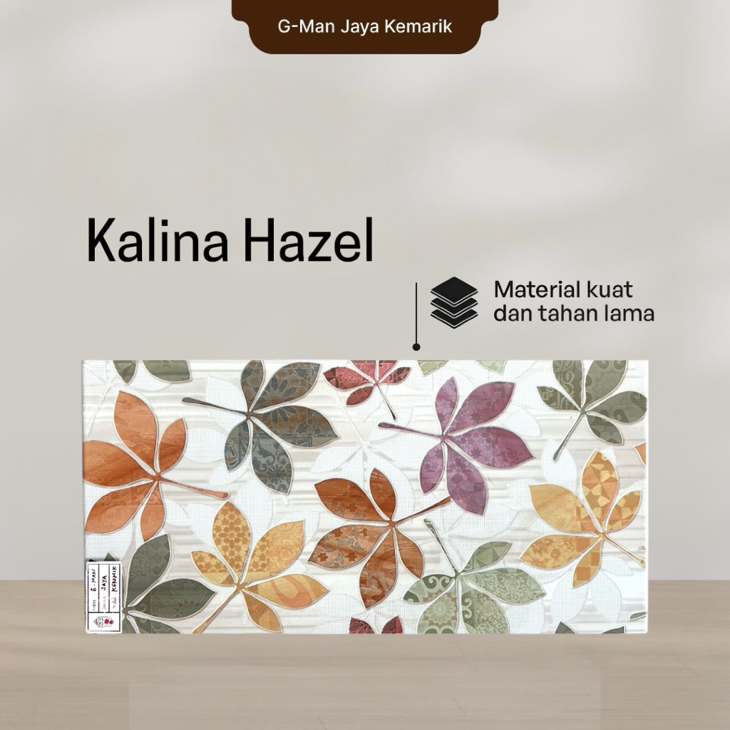 Keramik Dinding Dapur & Kamar Mandi 30x60 Kalina Hazel Keramik Mulia Ceramic Glossy Grade A Isi 5 pc