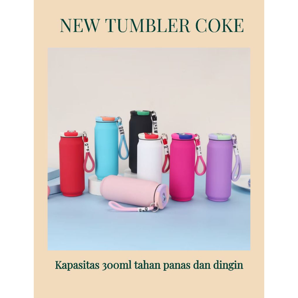 TUMBLER 300ml / BOTOL MINUM STAINLESS STEEL TAHAN PANAS DAN DINGIN