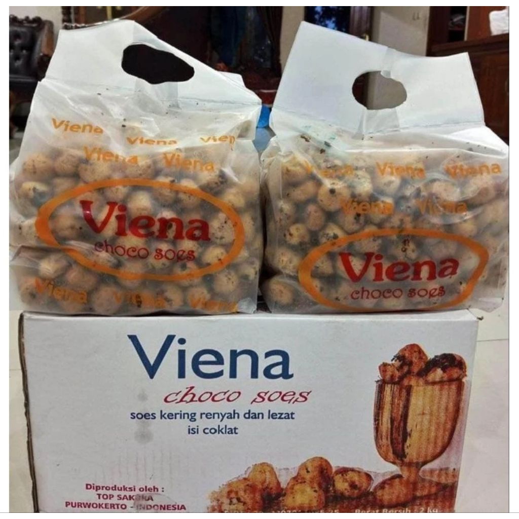 Viena choco soes/Soes coklat/Sus coklat/500gr/1KARTON