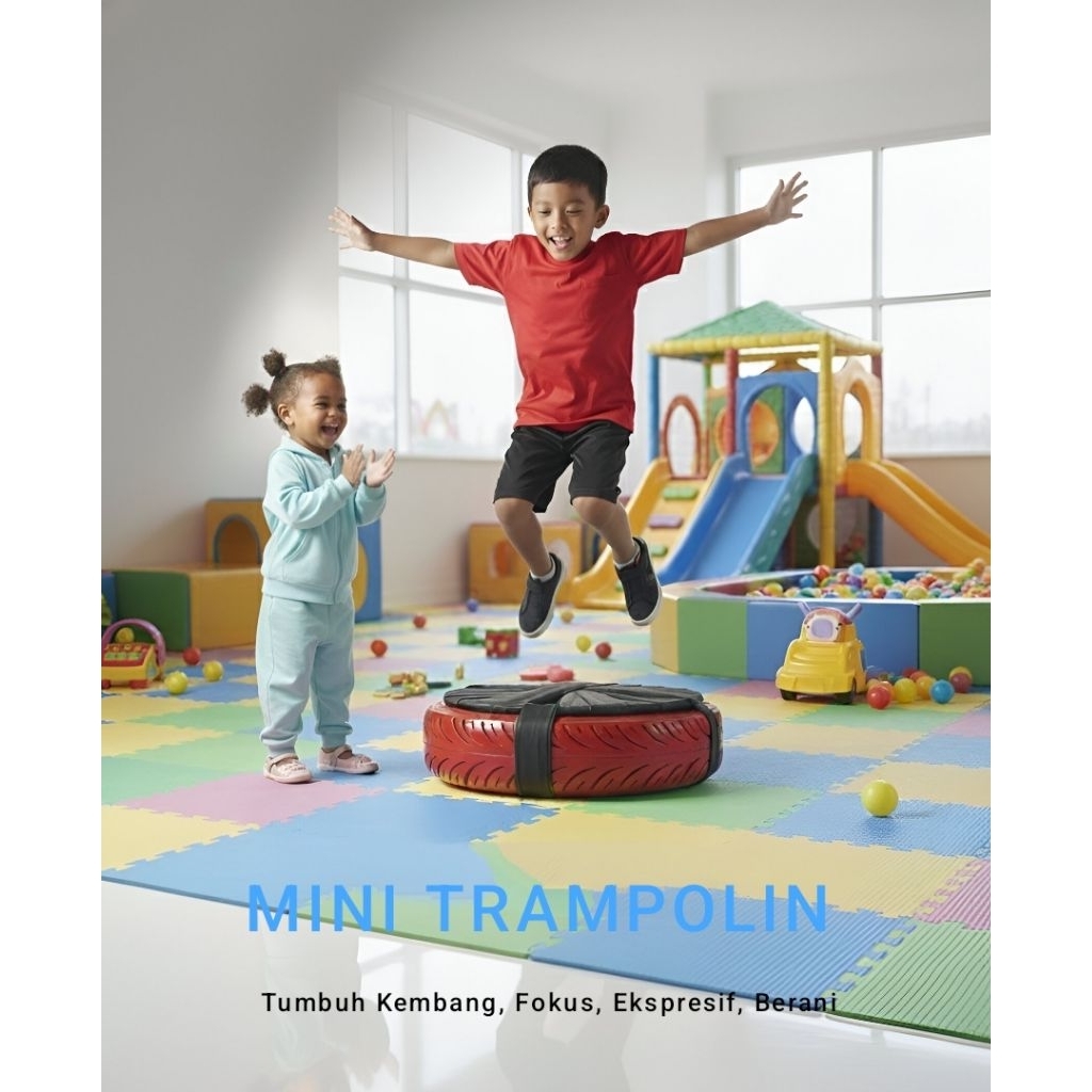 Trampolin Mini Untuk Terapi Anak Hiperaktif dan Autis