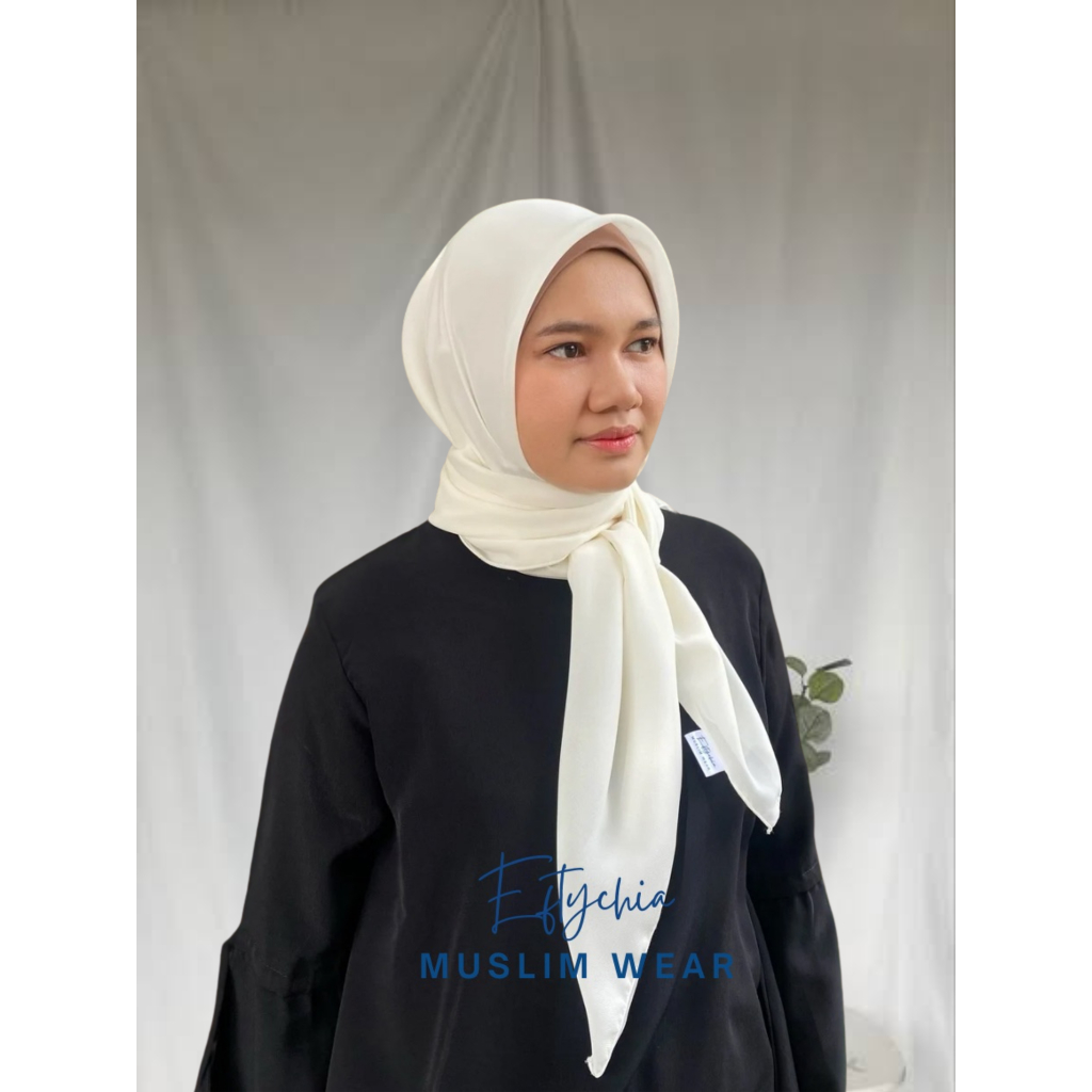 Hijab Segiempat Pollycotton | Earth Tones | Eftchia Muslim Wear