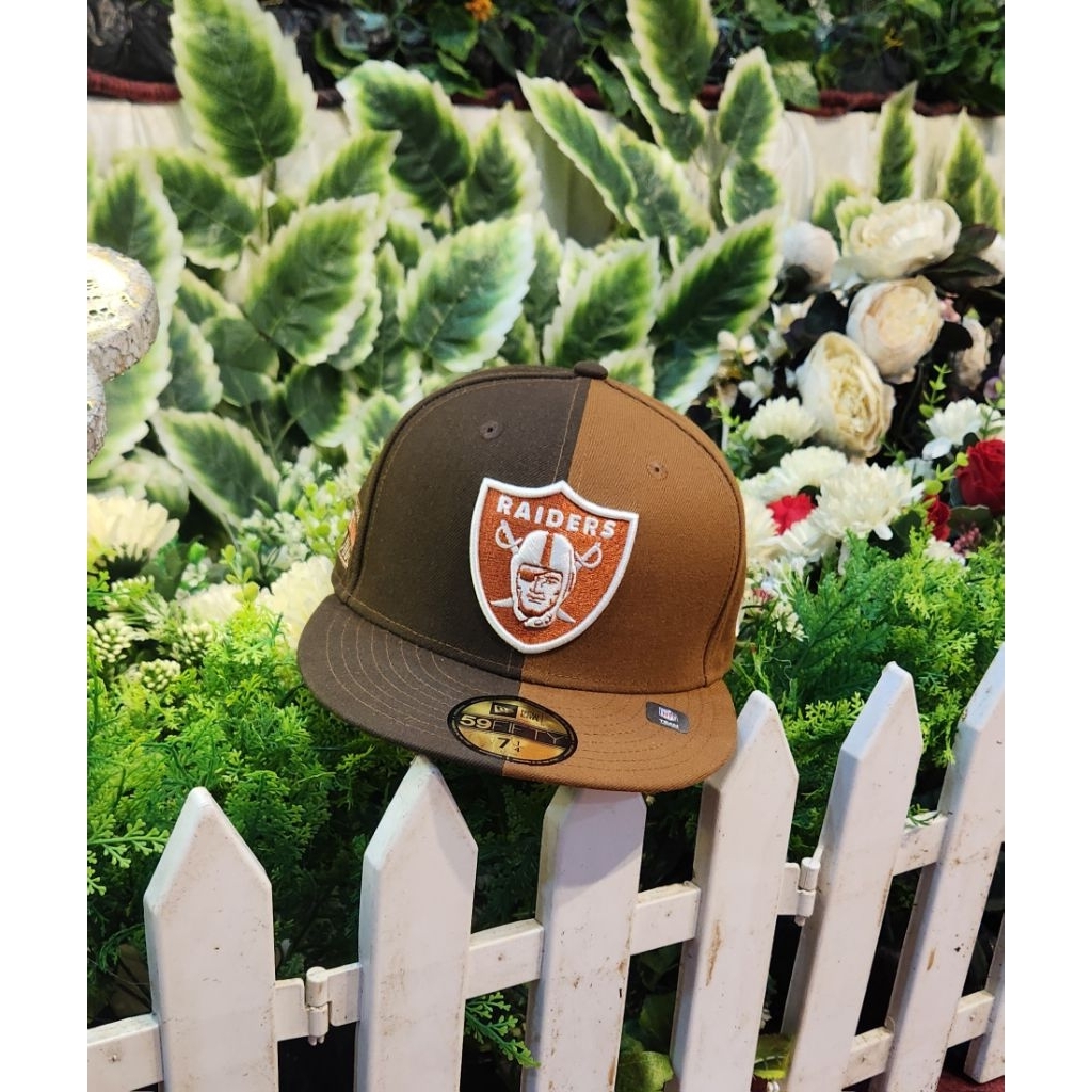 Topi New Era x Raider Fitted hat super bowl XVIII side