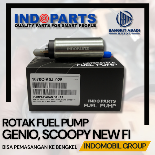 Indopart Rotak Fuel Pump Genio Scoopy New Fi ESP K2F Beat Fi K1A Deluxe Vario 160 K2S