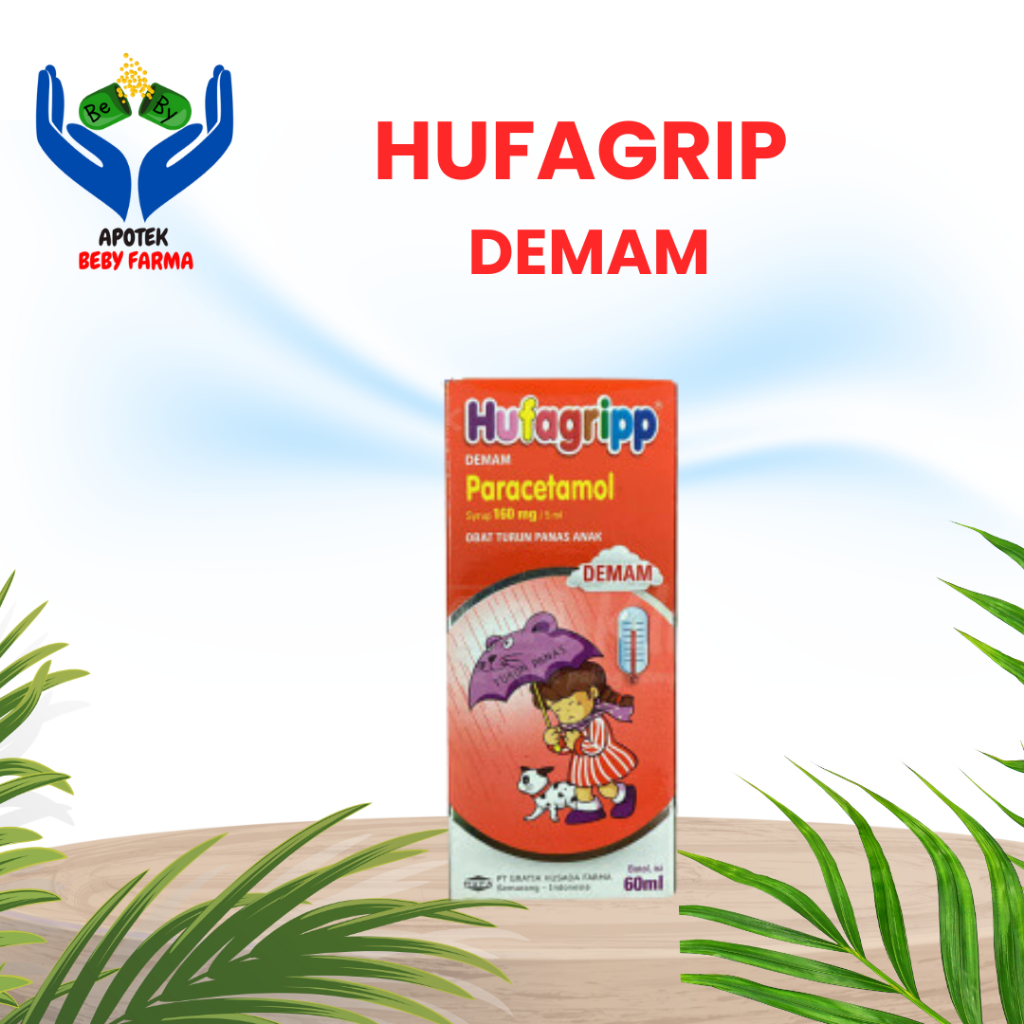 Hufagrip Demam Anak up 60ml Turunkan Demam, Batuk, Pilek, FLu