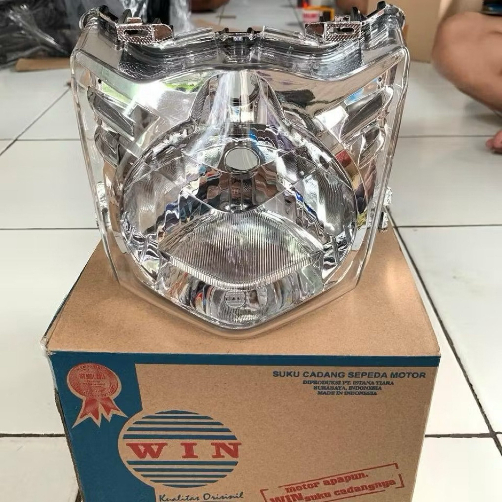 reflektor lampu depan motor Honda beat karbu