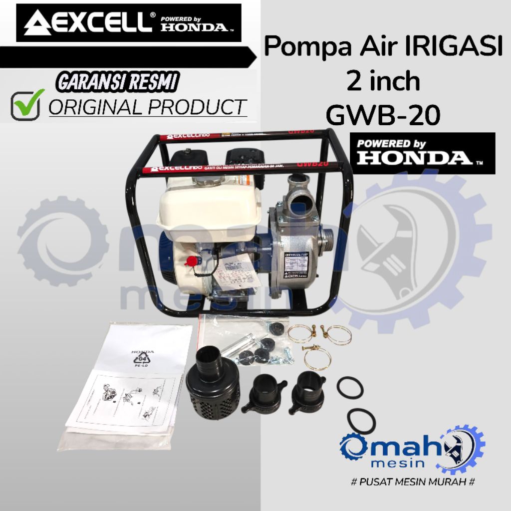 Mesin Pompa Air 2 Inch HONDA EXCELL GWB20 / Mesin Pompa Air Irigasi 2 Inch HONDA EXCELL GWB20