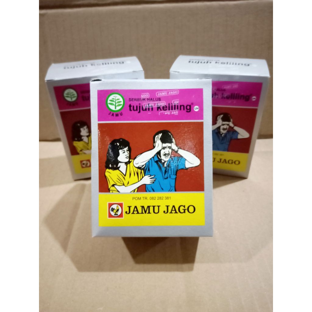 JAMU TUJUH KELILING CAP JAGO - 1 PAK ISI 10 SACHET
