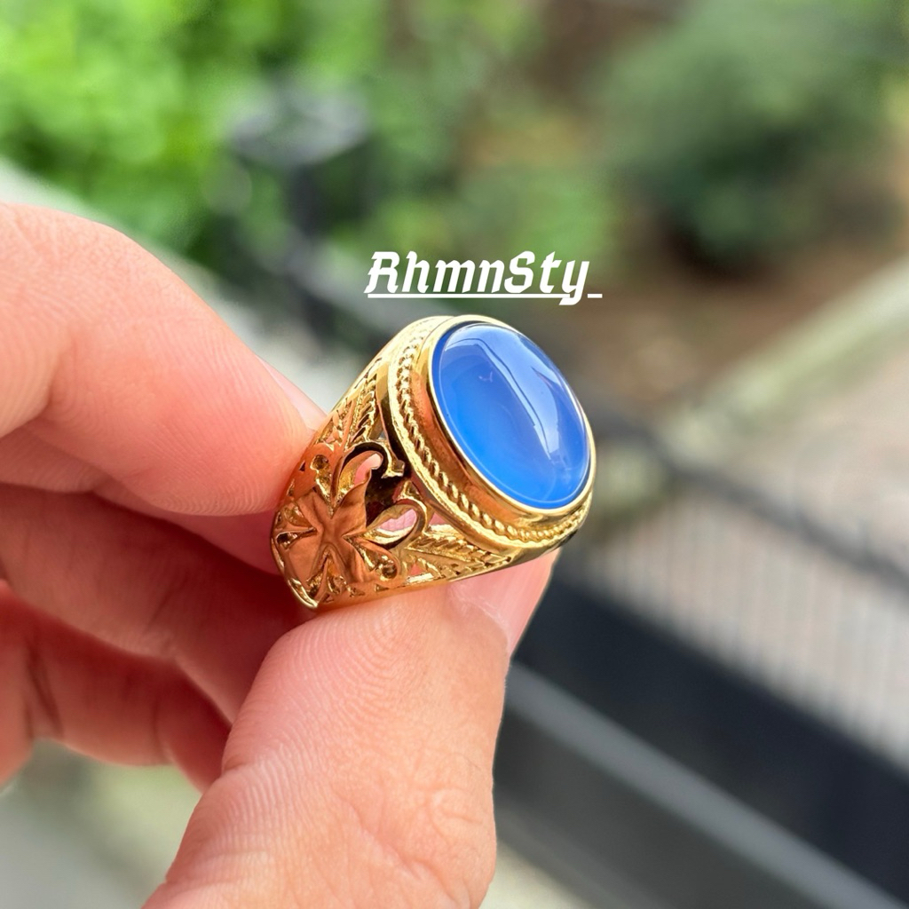 cincin Batu akik spirtus ring titanium