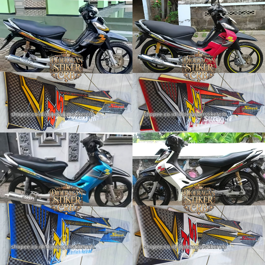 stiker striping smash sr 2008 2008, striping smash sr 110, stiker smash sr 110 2007 2008.