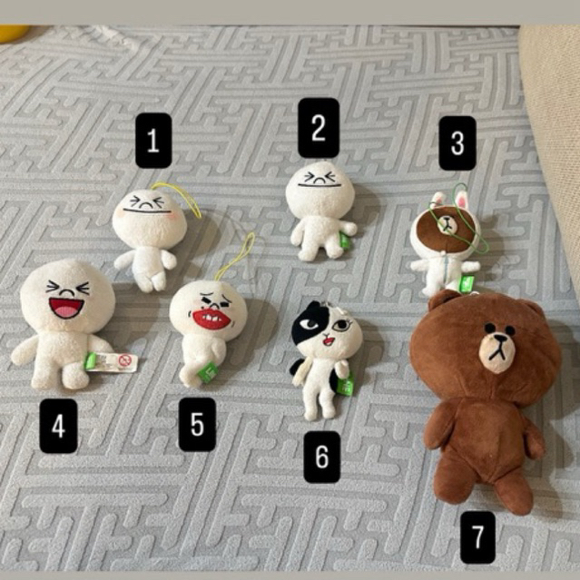 Boneka Ganci Keychain Line Brown Moon Jessica