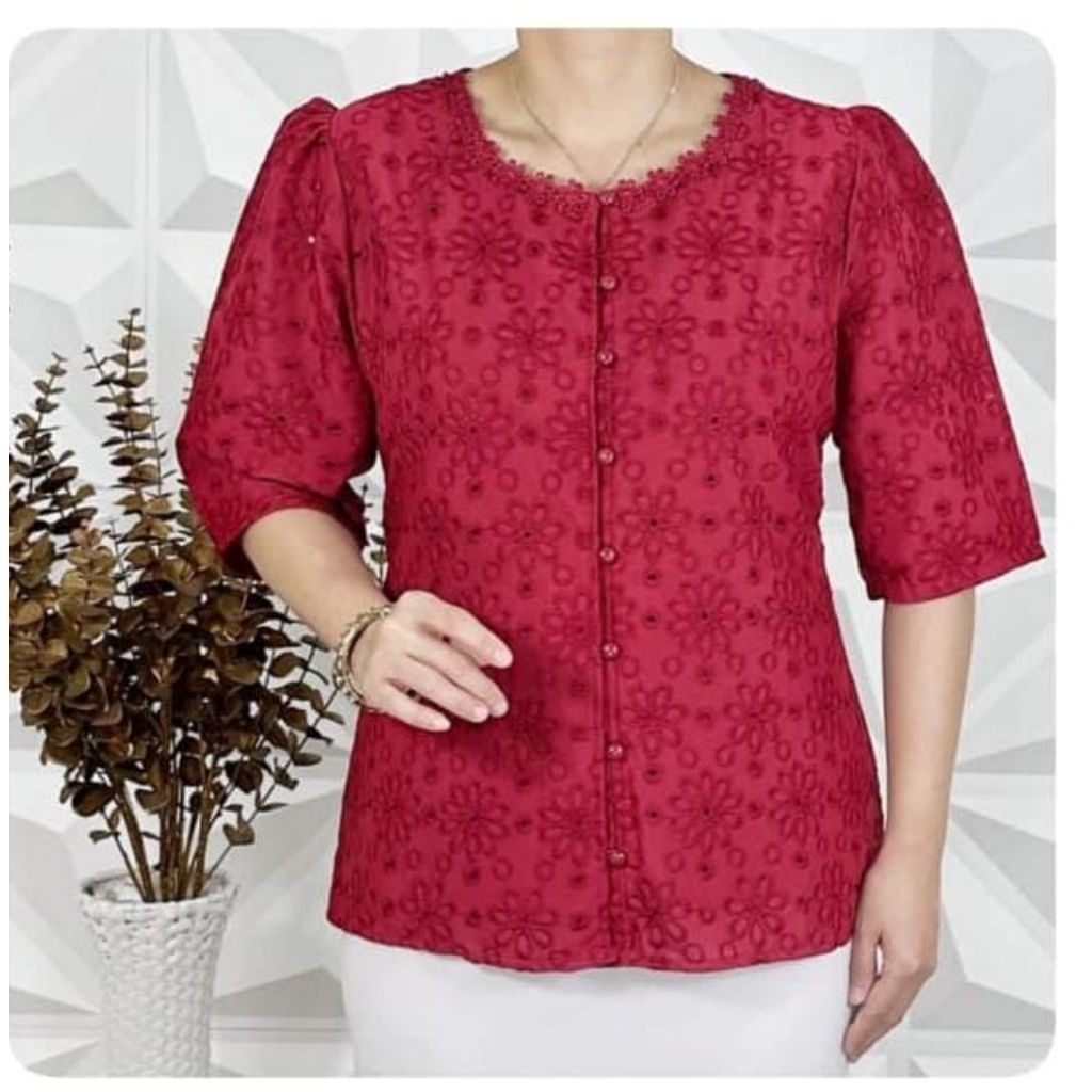 ATASAN BLOUSE KATUN BOLONG PREMIUM TERBARU WANITA