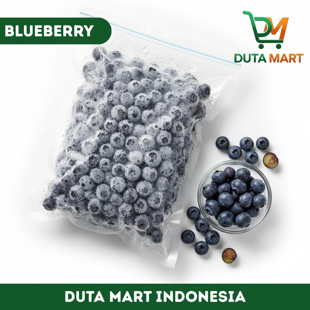Blueberry Frozen Fruit – Buah Beku Segar Siap Konsumsi  | Duta Mart Bandung